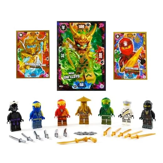 LEGO 71716 NINJAGO Avatar Lloyd - Tragbare Arcade Kapsel, Ninja-Spielzeug für Kinder zum Sammeln 4 Lego Ninjago Figuren Alle 5 Ninja und Meister Wu ( Grüner Ninja Blauer Ninja Schwarzer Ninja Weisser Ninja und Roter Ninja ) und bmg2000 Aufkleber
