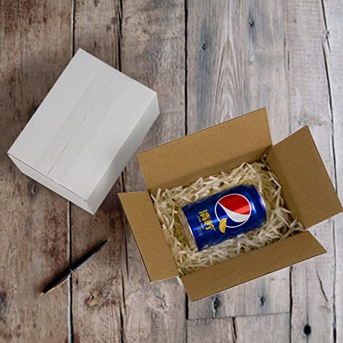 Image of 7x5x4 Inches Shipping Boxes, White Corrugated Cardboard Boxes for Small Bussiness, 25 Pack