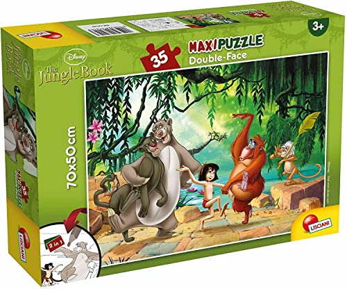 Preisvergleich Produktbild Lisciani - DISNEY - Das Dschungelbuch - Maxi-Puzzle Das Dschungelbuch für Kinder ab 3 Jahren Fördert Hand-Augen-Koordination und die kognitive Entwicklung Unterhaltsames und lehrreiches Spiel