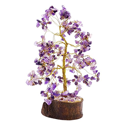 Harmonize Amethyst Stones Reiki Healing Stones Tree Spiritual Feng Shui Table Décor
