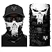 Multifunktionale Gesichtsmaske 3D Nahtlose Bandage Punisher Hals Polieren Motorrad Fahrrad Wunder Maske UV Stirnband Wanderschal Maske Grau