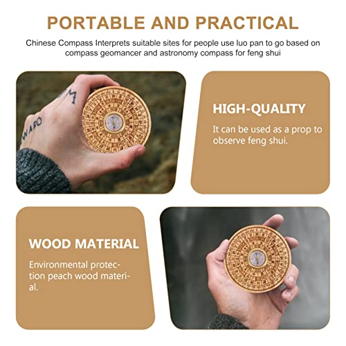 Brújula China Tradicional Chic JOINPAYA para Decoración y Actividades al Aire Libre miniatura 3