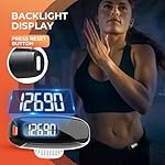 3D Pedometer for Walking, Simple Walking Step Counter with Removable Clip and Strap, USB Rechargeable Step Tracker with Backlight, Accurate Step Counter for Men Women Seniors - Image 5