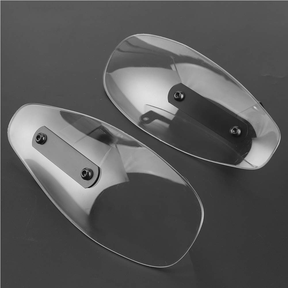 Deflector de viento para manillar ,protector de mano para motocicleta ,universal ,maravilloso para su vehículo(Transparent)