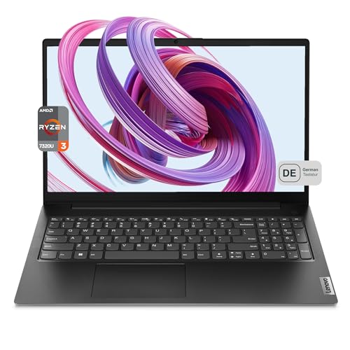 Lenovo Ordenador portátil V15 G4 AMN, AMD Ryzen 3 7320U, 8 GB de memoria RAM LPDDR5, SSD PCIe de 2 TB, pantalla FHD de 15,6', AMD Radeon 610M, teclado QWERTZ, FreeDOS, negro