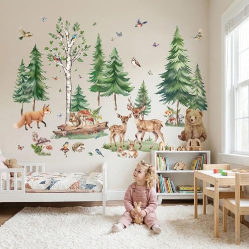 Vinilos decorativos Woodland Animal E para pared niños miniatura 2