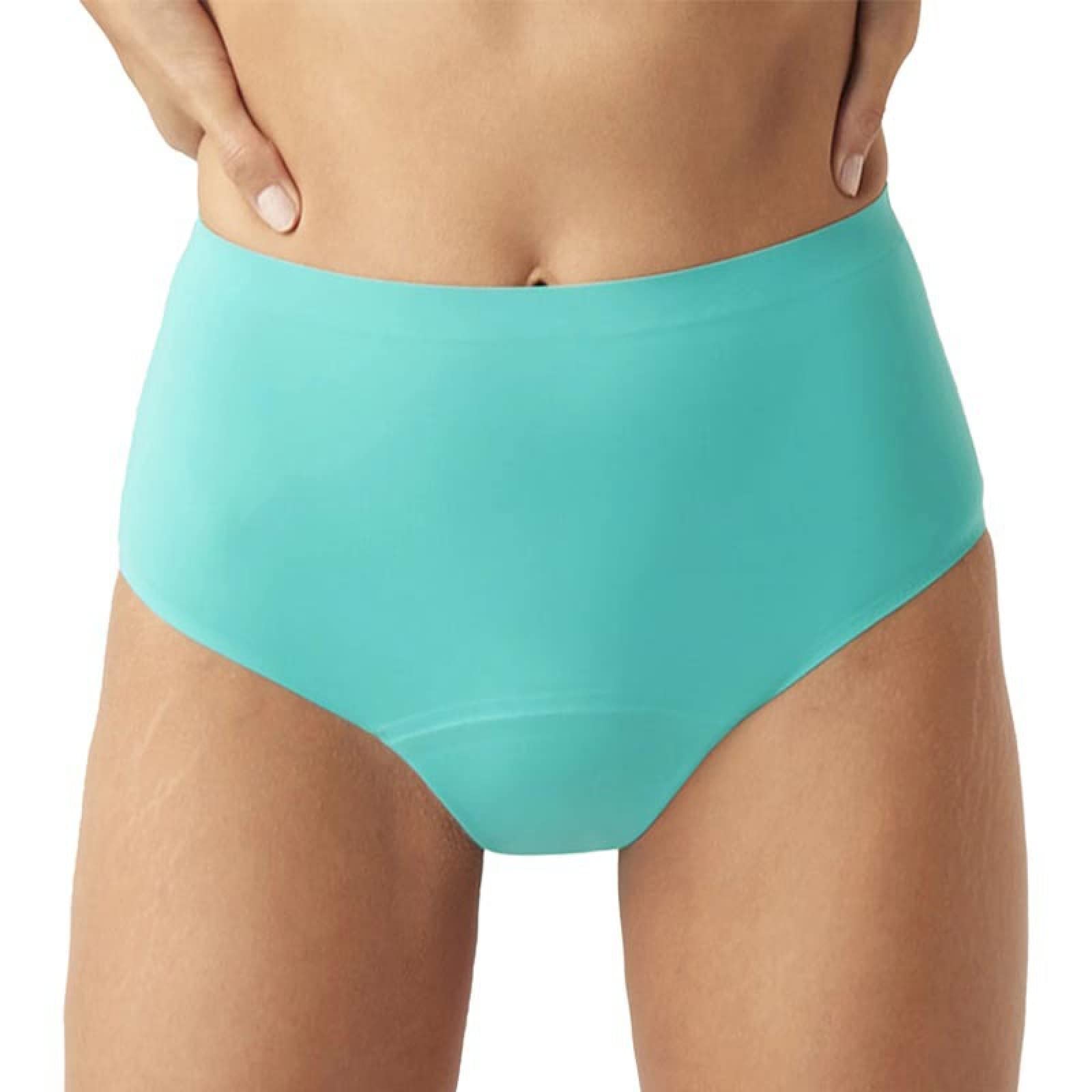 Bragas Mujer 3/5 Uds Pantalones menstruales para Mujer Pantalones a Prueba de Fugas para la tía Grande Pantalones Inferiores de algodón Sanitario Pantalones Transpirables de Cintura Alta