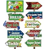 20 Pieces Super Bowl Party Sign Football Themed Party Decoration Supplies Kids Photo Prop
