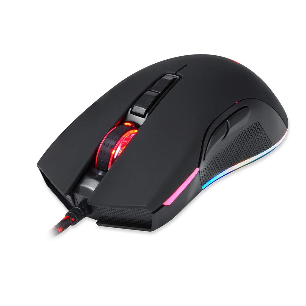 JINGZ V70 Gaming Mouse RGB 12000dpi with 7 Key PMW3360 Engine 250IPS with Backlight Premium Material