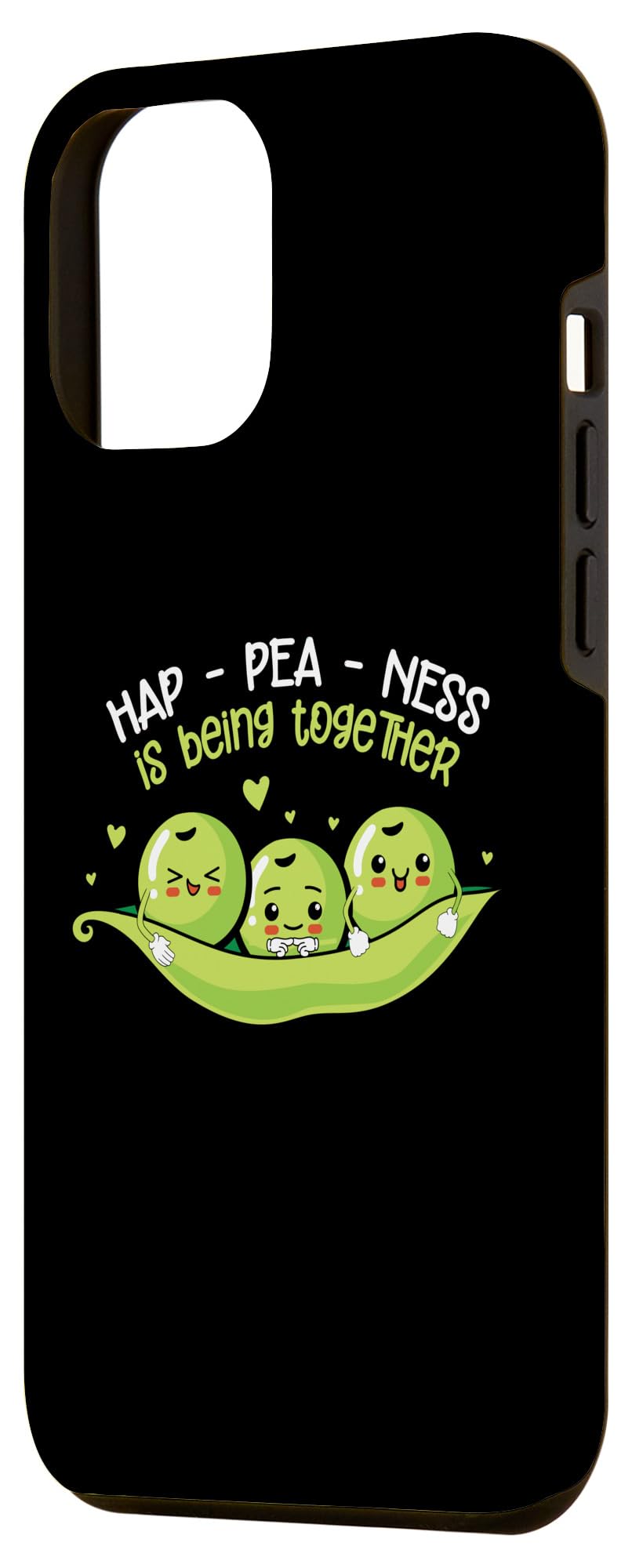 iPhone 13 Pro Max Vegan Peas Plant Based Hap-Pea-Ness Togehter Pea Case - Image 2