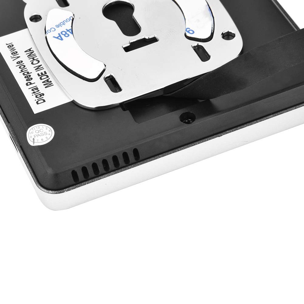 Cámara De Timbre De Video, Cámara De Timbre Inalámbrica, Timbre De Visión Nocturna Por Infrarrojos Hd, Timbre Inalámbrico Lcd De 3 Pulgadas, Visor De Mirilla De 90 Grados, Para Seguridad En El Hogar