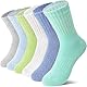 MOSEY KOSY 6 Paar Kinder Merino Wolle Wandersocken Jungen Mädchen Kleinkinder Winter Thermisch Dicke Warme Gefütterte Crew Bootssocken für Wanderungen(Vivid Farben,22-26)