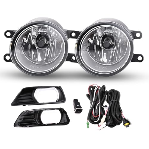 Sinoparcel Halogen Fog Lights for CAMRY 2007 2008 Toyota,DOT Approved 12V 55W Fog Lamp Assembly Kit With H11 Halogen Bulbs and Switch Wiring Harness, Pack of 2 -  Sinoparcel auto, ‎USSP-07CMY