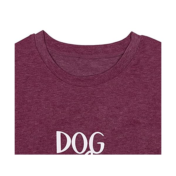 Dog-Mother-Wine-Lover-Shirt-Dog-Mom-Drinking-T-Shirt-for-Women-Funny-Letter-Print-Short-Sleeve-Tees-Tops Dog Mother Lover Shirt Dog Mom T Shirt Shirts Women Funny Letter Print Short Sleeve Tees Tops Burgundy