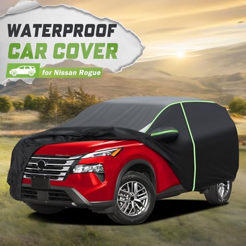 Image of Mixsuper Liner Car Cover for Nissan Rogue 2008-2026, 7 Layers Waterproof All Weather Car Covers for Rogue, Windproof Snowproof Rain Sun UV Dust Snow Protection Full Outdoor Exterior Car Covers