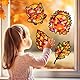Herbst Basteln mit Kindern, Fensterbilder Herbst Kinder, Herbstdeko Fenster, Fensterdeko Herbst Bastelset Kinder ab 2 3 4 5 6 Jahre, Herbstblätter Tannenzapfen Igel Eicheln Eichhörnchen Kürbis Deko