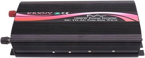 Miniatura 5 de Inversor de corriente de onda sinusoidal pura de 1000 W fuera de la red 24 V CC a 110 V 120 V CA 60 Hz con pantalla LED enchufe de EE. UU