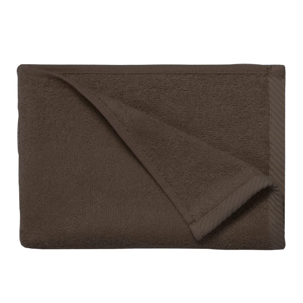 Top Towel - Set of 2 Bath Towels - 100% Cotton - 500 g/m² - Dimensions: 70 x 140 cm, Brown, Normal - Image 4
