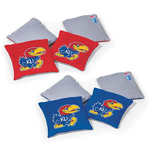 Image of NCAA College Dual Sided Bean Bags by Wild Sports, 8 Count, Premium Toss Bags for Cornhole Set - Great for Tailgates, Outdoors, Backyard