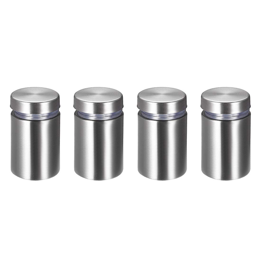 sourcing map 3/4 Dia x 1-1/4"(19x32mm) Standoff Screws Wall Mount Sign Holders Acrylic Glass Nails 4pcs