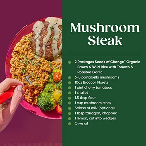 Seeds Of Change Organic Brown And Wild Rice With Tomato & Roasted Garlic, Microwaveable Ready To Heat, 8.5 Ounces (Pack Of 12) #TOP7