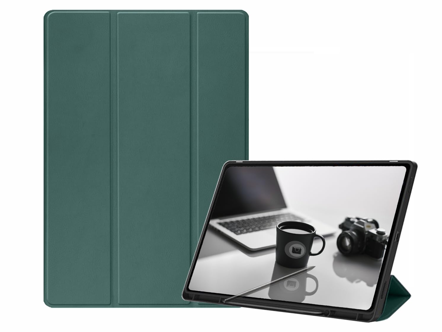 ORRINKART Smart Cover Case for Samsung Galaxy Tab S9 FE Plus 12.4 inch 2023 Models [SM-X610, SM-X616B] Pencil Holder PU Leather TPU Case (Dark Green) (B0D9MBSZ6L) Amazon Price History, Amazon Price Tracker