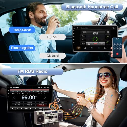 Radio para auto Android 13 con pantalla táctil 10.2 pulgadas miniatura 5