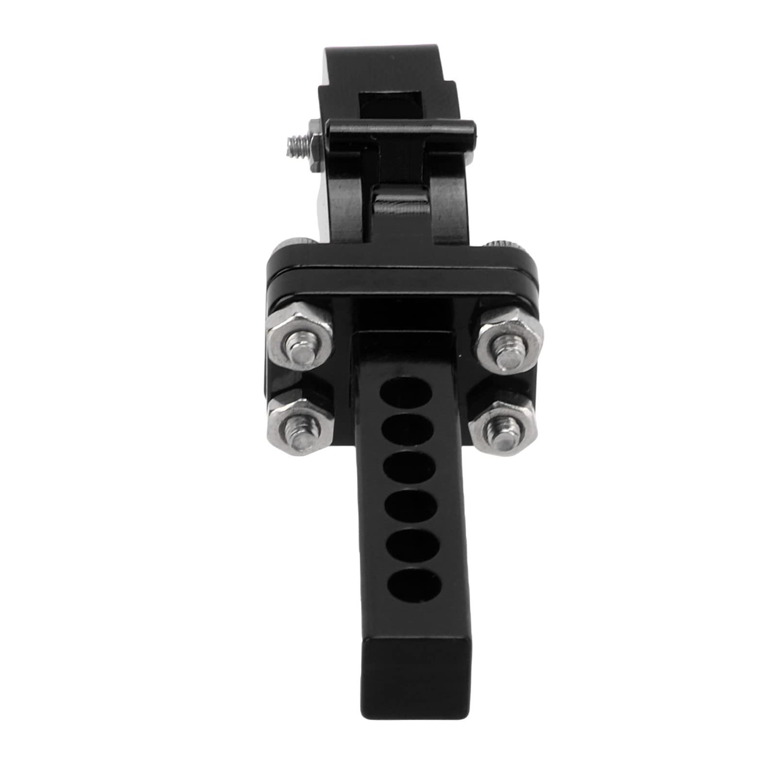 Gancio Di Traino Regolabile In Alluminio CNC Per SCX10 RC 1:10 Crawler &ndash; Nero