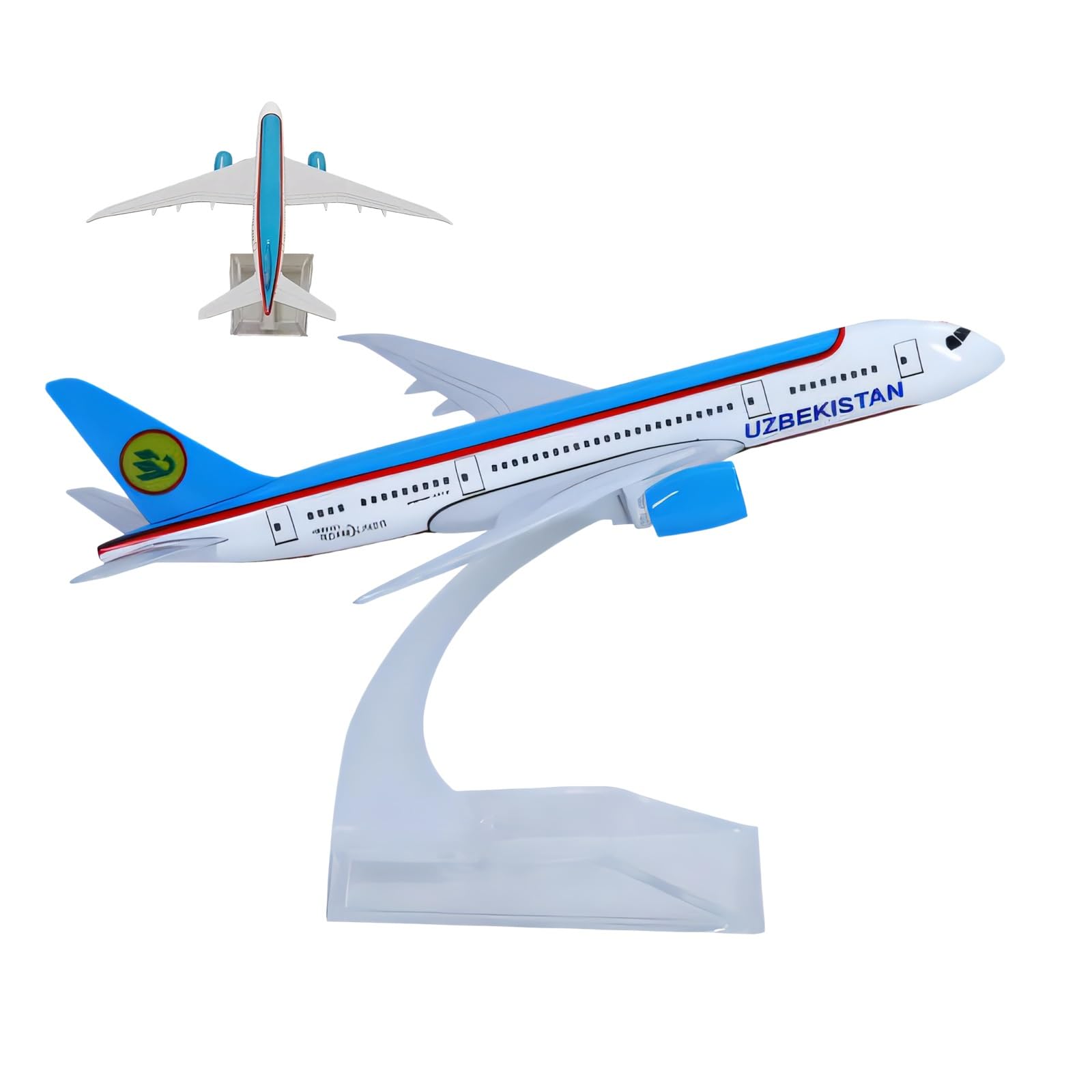 Modello aereo in metallo pressofuso in lega 1/400 Uzbekistan B787 Aeroplano realizzato con precisione for decorazioni for casa/ufficio, regali for l'aviazione appassionati