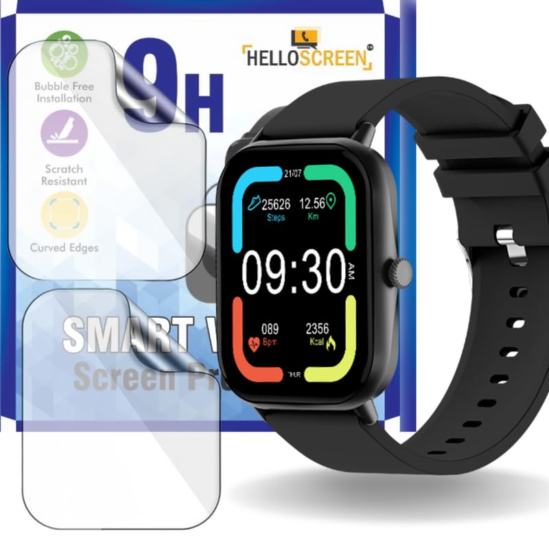 HELLOSCREEN Tempered Glass Screen Protector Guard For Fire Boltt Ninja Call Pro Max (2.01" inch) Smartwatch (2 pack) - 9H Hardness, Unbreakable (NOT A TEMPERED GLASS) (B0CK6S4XYJ) Amazon Price History, Amazon Price Tracker