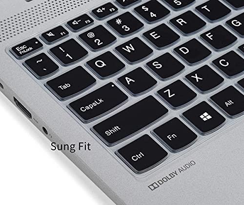 Image of RAYA Silicone Keyboard Cover for Lenovo Ideapad Slim3 /Slim5 [ 82XM0113IN / 83ER00MCIN / 83DC00ACIN ] and LOQ 12th Gen [ 83LK009VIN / 83LK0032IN ] 15.6inch Laptop (Black)