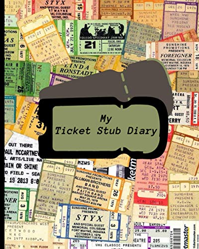 My Ticket Stub Diary: Ticket Stub Collector Book