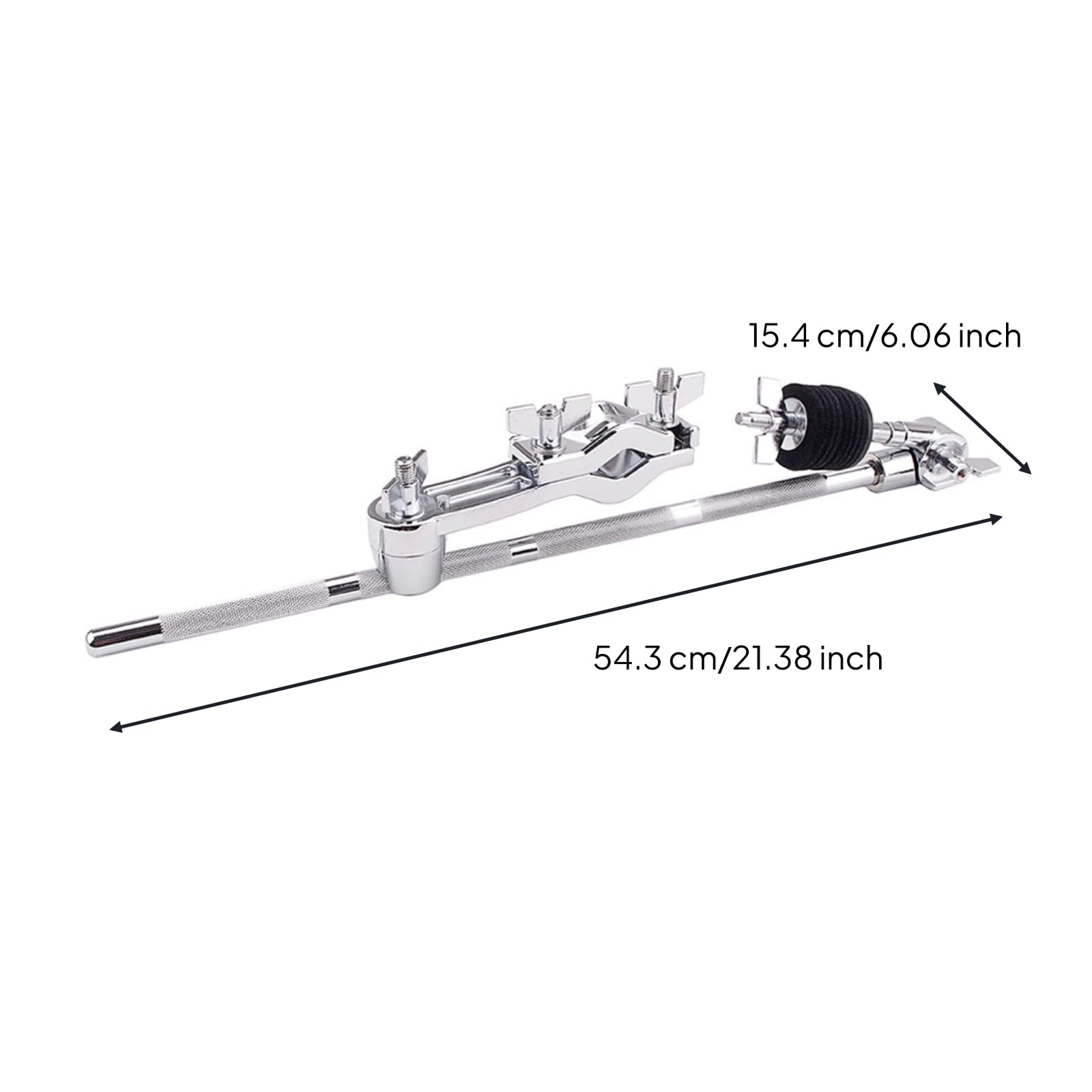 Baoblaze Clamp para Baría Metálico Herraje | Ajustable, Resisn, con Varilla Larga, para Escenario, Baristas