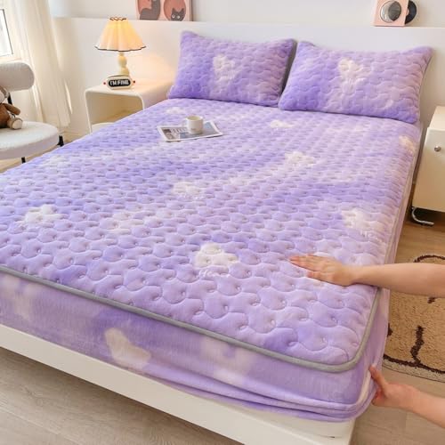 Protector de colchón acolchado premium de tacto suave para un descanso sofisticado de gran tamaño