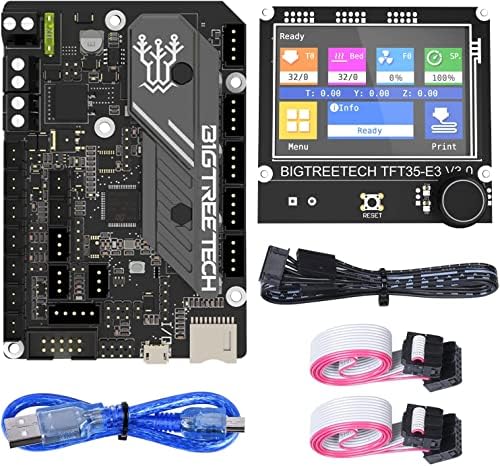 BIGTREETECH SKR Mini E3 V3.0 32Bit Silent Control Board with TFT35 E3 V3.0.1 Touch Screen Display Kits,for Ender 3 Ender3 Pro 3D Printer Support Marlin/Klipper,Compatible with BL Touch
