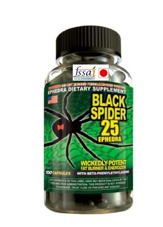 Cloma Pharrma Original Black Spider 25 Fat Burner - 100 VEG Capsules-picture-14