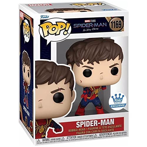 Funko 68367 Pop! Marvel: Spider-Man No Way Home - Spider-Man (Unmasked Exclusive) #1169, Red-blue - Image 2