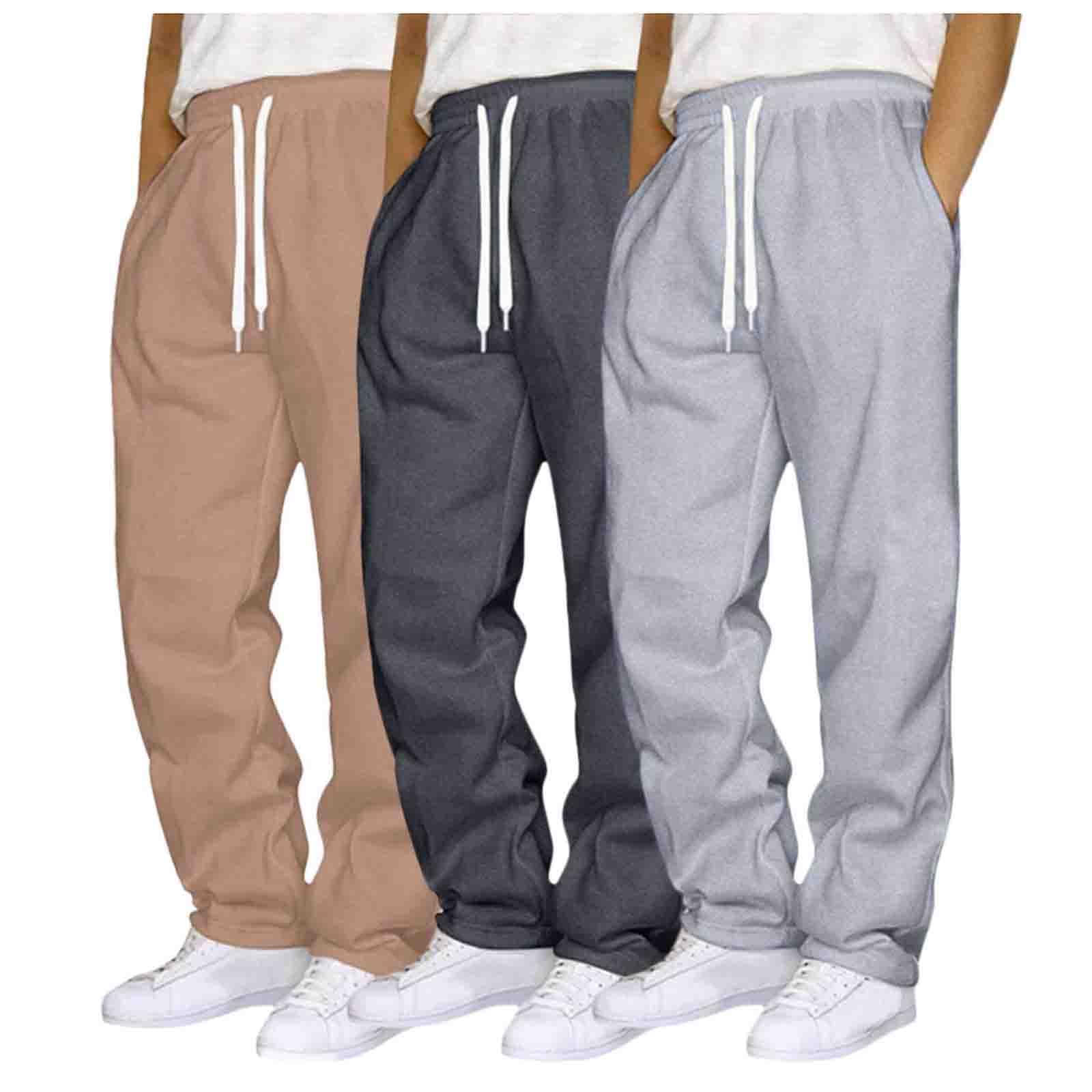 Pantalon Chandal Hombre Pantalón Largo Deportivo Hombre Pantalon Chandal Ligeros Cintura Elástica con Cordón con Bolsillos Pantalones De Yoga Pantalones De Casa Ocio