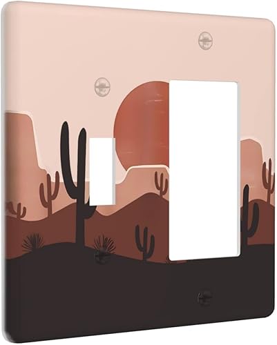 Miniatura 76 de Puerta de castillo de madera de mediados de siglo, estilo griego, cubierta de interruptor de luz de palanca individual, placa decorativa de pared