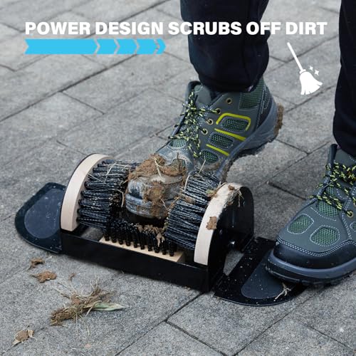 Legacy Boot Scrubber, Upgraded Bristles and Frame Strength - Shoe Scraper & Boot Cleaner Brush