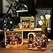 ROBOTIME DIY Miniature House Kit with Furnitures Tiny House Making Kit with LED Light Creative Gifts for Teens Adults Home Decor