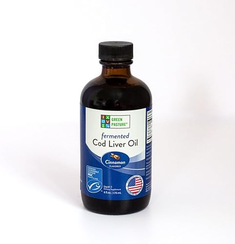 Green Pasture - Aceite de hígado de bacalao fermentado líquido - 6 fl. oz. - Canela