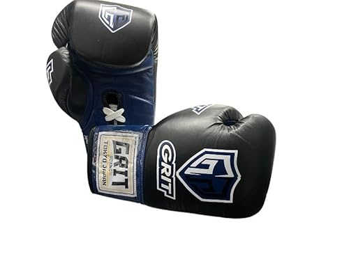 GRIT LACE UP BOXING GLOVE 2510 BLUE p R {NVOO[u {v (10oz)