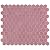 SomerTile FTC1TRGBSH Tribeca 1" Hex Glossy Blush 10.25" x 11.88" Porcelain Mosaic Floor and Wall Tile, Pink, 10