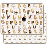 Picture of Foldable Baby Play Mat, 65" X 51" Waterproof Double-Sided Cushioned Activity Play Mat, Soft Lightweight Foam Playmat with Fold-Up Sides, Non Slip Crawling & Playing for Infants and Toddler, Alphabet
