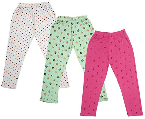 Image of indi weaves Girls Super Soft Cotton Solid Capri Pants Pack of 2