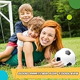 15 cm großes Fußballspielzeug für Kleinkinder, 3 Stück Gummi-Spielplatzbälle, Gummi-Hüpf-Kickball-Handball, Indoor-Training, Übung, Sport, Geschenk für Jungen, Pool, Hinterhof, Sand (mit Luftpumpe)