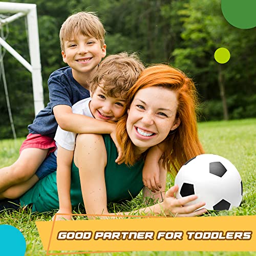 15 cm großes Fußballspielzeug für Kleinkinder, 3 Stück Gummi-Spielplatzbälle, Gummi-Hüpf-Kickball-Handball, Indoor-Training, Übung, Sport, Geschenk für Jungen, Pool, Hinterhof, Sand (mit Luftpumpe)
