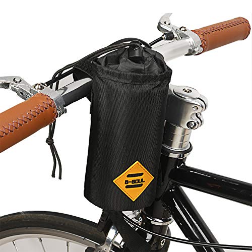 JUNPENG Bike Water Bottle Holder Insulated Stem Bag Frame & Handlebar Attachment Cup