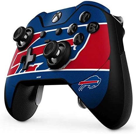 Miniatura 2 de Skinit Calcomanía para juegos compatible con el controlador Xbox One Elite, diseño oficial de la NFL Buffalo Bills Zone Block